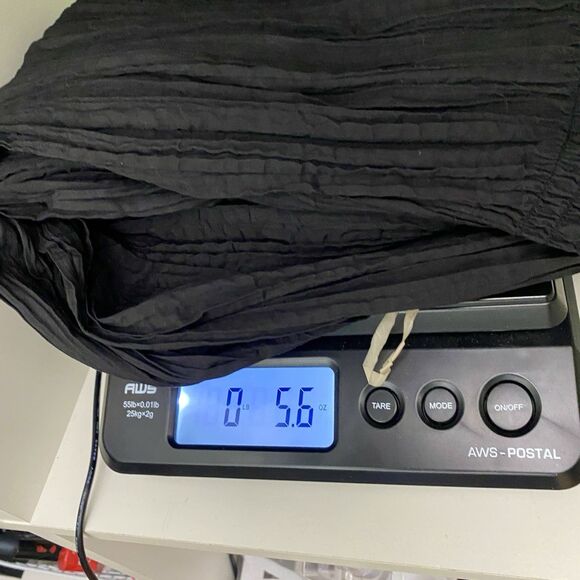 Harve Benard Crinkle Blouse Small Black Tassel Top Witchy Boho Whimsigoth - Picture 13 of 13